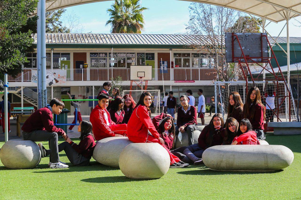 Estudiantes de enseñanza media del Colegio San Fernando